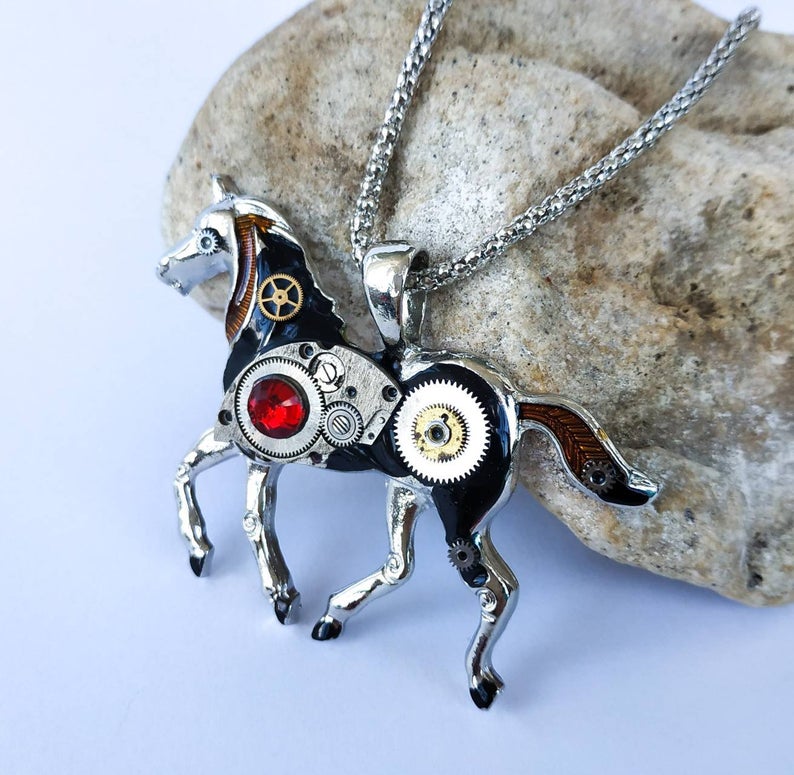 Equestrian Jewellery Steampunk Pendant